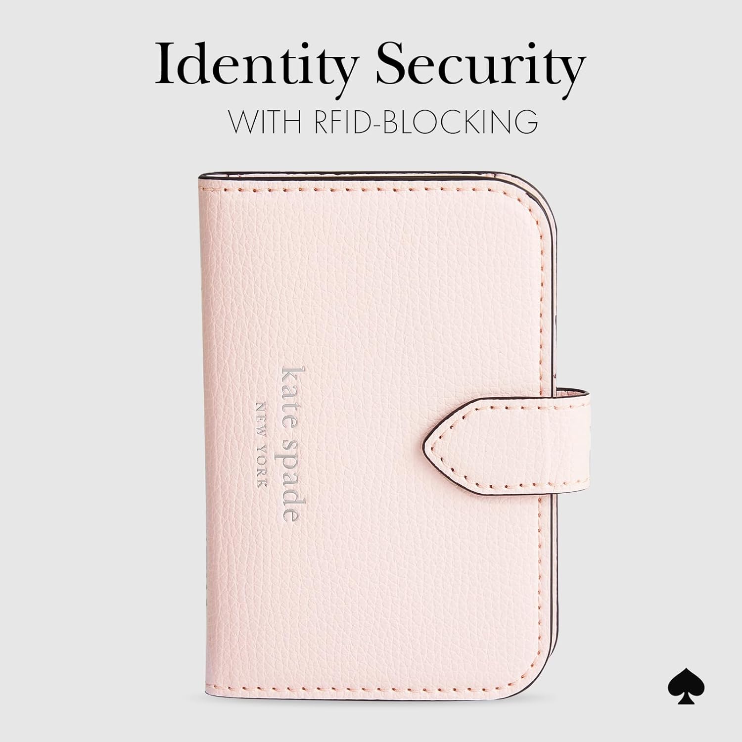 kate spade new york Morgan Magnetic Phone Wallet/Card Holder - Compatible with MagSafe Phones and Cases - Chalk Pink - Image 7