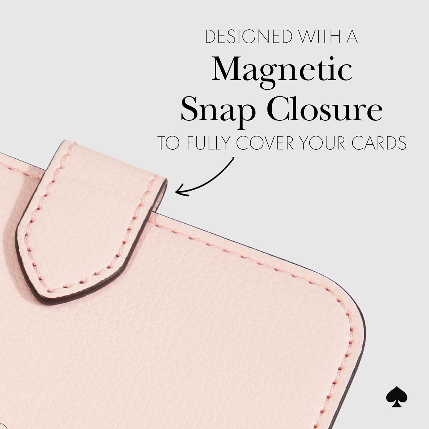 kate spade new york Morgan Magnetic Phone Wallet/Card Holder - Compatible with MagSafe Phones and Cases - Chalk Pink - Image 8