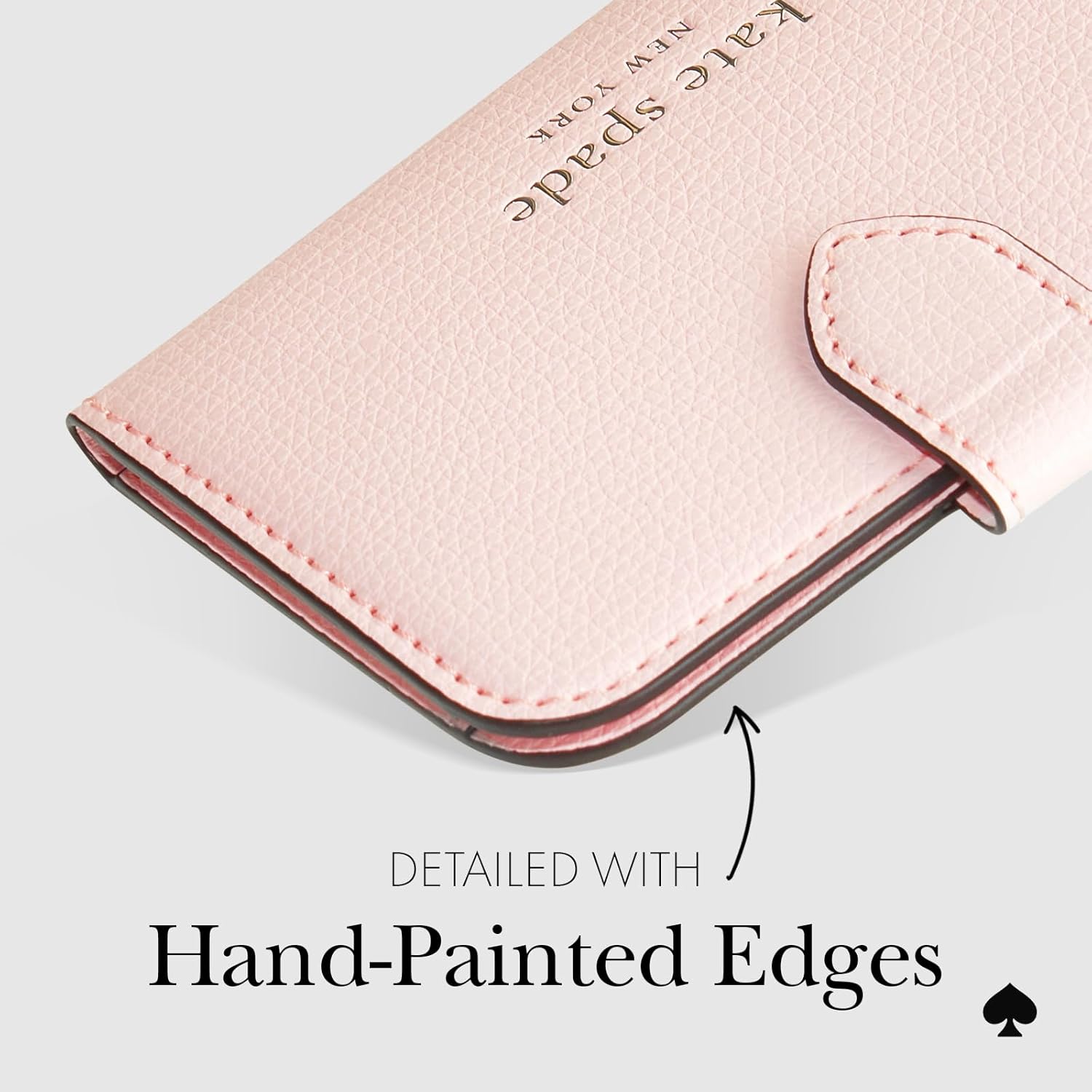 kate spade new york Morgan Magnetic Phone Wallet/Card Holder - Compatible with MagSafe Phones and Cases - Chalk Pink - Image 9
