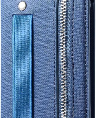 Multi-Functional Phone Card Wallet, Durable Wrist Strap Phone Case with Zipper Pocket,Gray(Applicable to All Mobile Phone Models)
