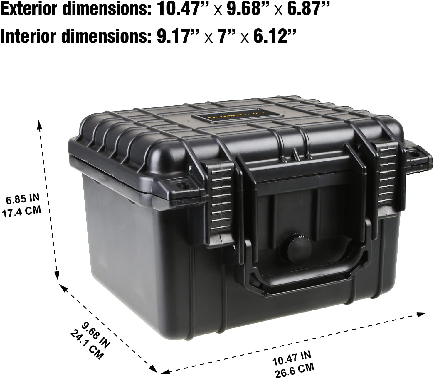 Olympia 10.47" Waterproof Hard Case with DIY Customizable Foam, Fit use of Gear, Equiment, Camera and so on - Image 3